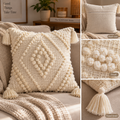 Handmade Boho Tufted Pillow